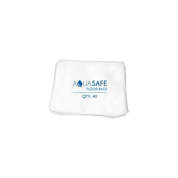 Mbz Industrial AquaSafe Liquid Absorbing Sandless Sandbag, 22inL x 16inW x 1inH, Pack of 40 AS40-FB - main